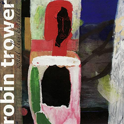 CD cover for Robin Trower’s “What Lies Beneath,” abstract face painting.