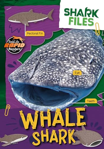 Book cover featuring a close-up of a whale shark’s spotted face.