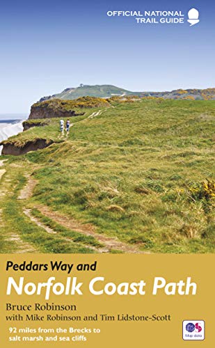 Cover of a guidebook for walking trails in Norfolk, England.