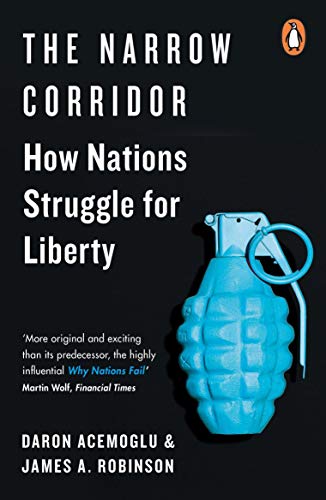 Book cover with a blue hand grenade on a black background.