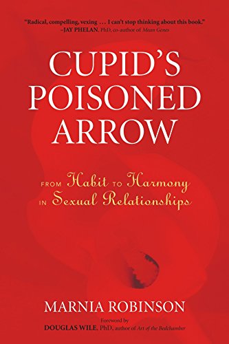 Red book cover with white text: "Cupid's Poisoned Arrow" by Marnia Robinson.