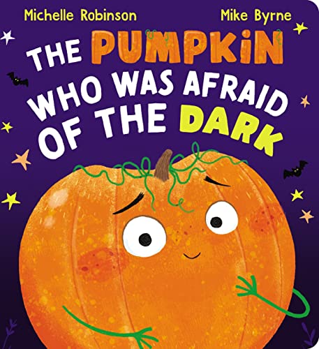 Board book cover featuring an orange pumpkin with a worried expression.