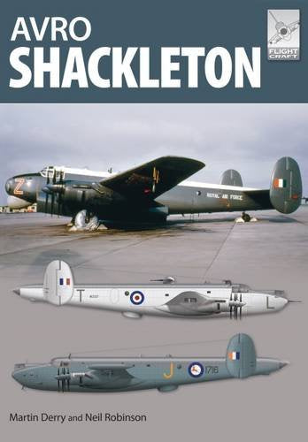 Book cover featuring a British Avro Shackleton maritime patrol aircraft.