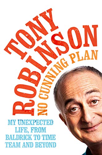 Book cover featuring a smiling Tony Robinson with large red and blue text.