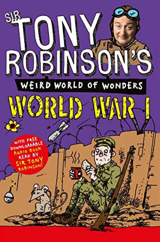 Book cover featuring Tony Robinson, a cartoon soldier in a trench, and a mouse.