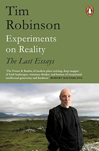 Book cover: “Experiments on Reality” by Tim Robinson, with author portrait.