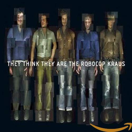 CD cover featuring five glitching, duplicated images of a man in jeans.