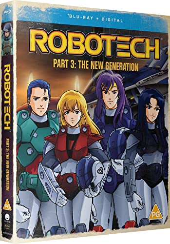 Robotech Part 3 Blu-ray cover featuring anime characters and mecha designs.