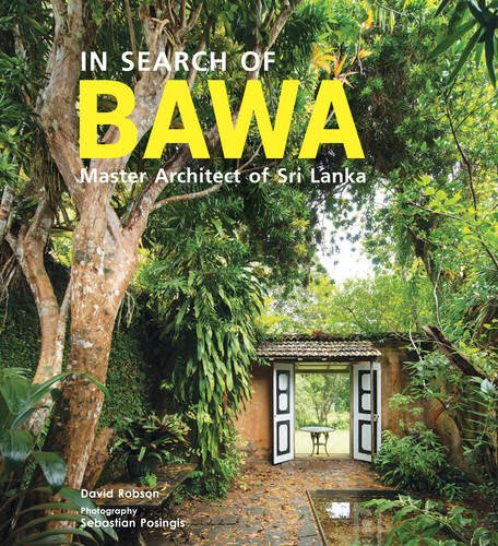 Book cover featuring a lush garden path leading to an open doorway in Sri Lanka.