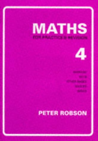 Purple textbook cover with white text: "MATHS" and number "4".