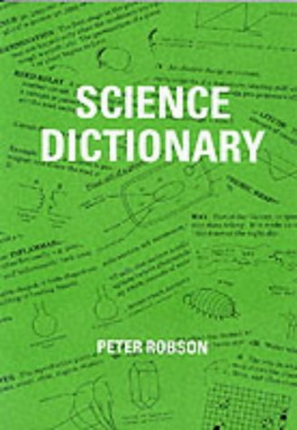 Green "Science Dictionary" cover with scientific illustrations and author name.