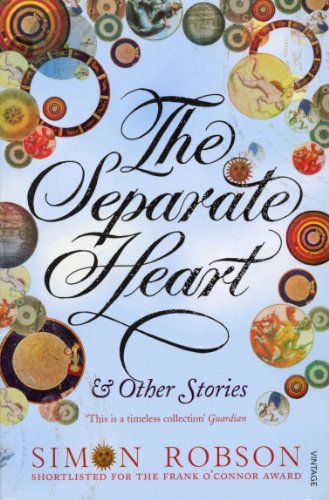 Book cover: "The Separate Heart" with circular, colorful illustrations.