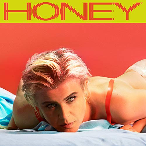 Robyn album cover, "Honey," featuring a portrait of the artist.