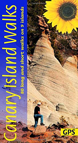Book cover featuring a Canary Islands landscape and a lone hiker.