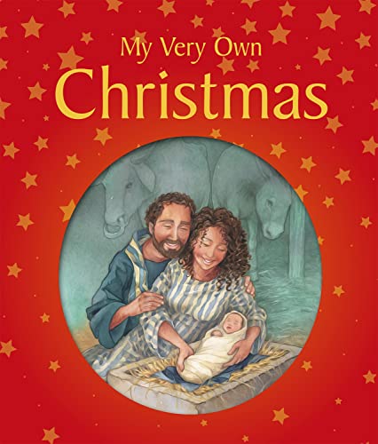 Book cover depicting the Holy Family with baby Jesus in a stable.