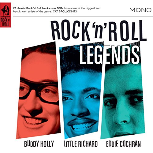 CD cover featuring Buddy Holly, Little Richard, and Eddie Cochran.
