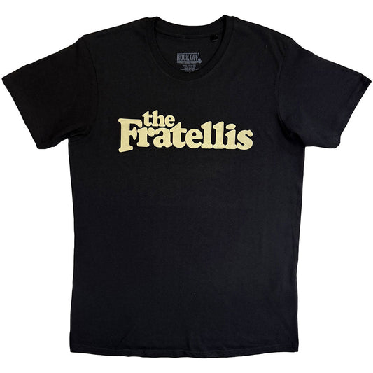 Brown t-shirt with "The Fratellis" logo in beige lettering.