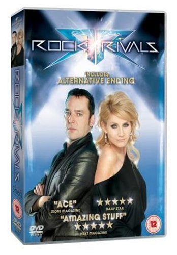 DVD case for "Rock Rivals" with man and woman on blue background.