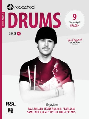 Drum lesson book cover featuring a young drummer with drumsticks.