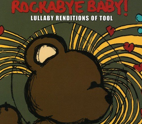 CD cover: teddy bear illustration with swirling lines and red hearts.