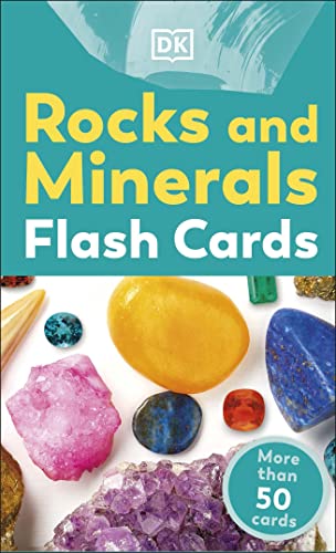 Flash cards displaying colorful rocks and minerals, with text title.