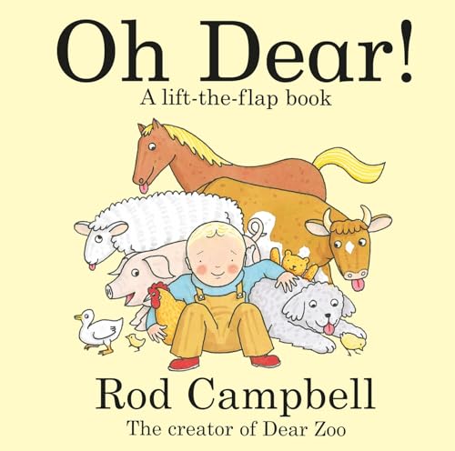 Children's lift-the-flap book cover with animals and a boy.