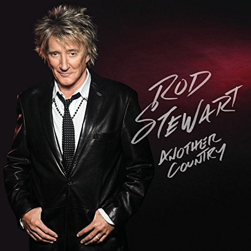 Rod Stewart album cover, featuring him in a black suit and tie.