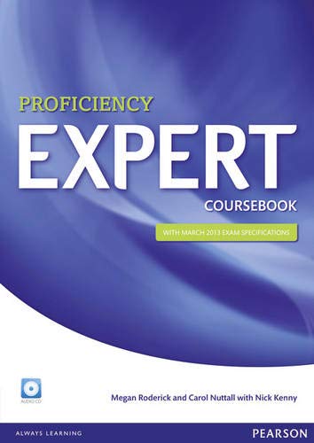 Blue "Expert Proficiency Coursebook" cover with white text and author names.