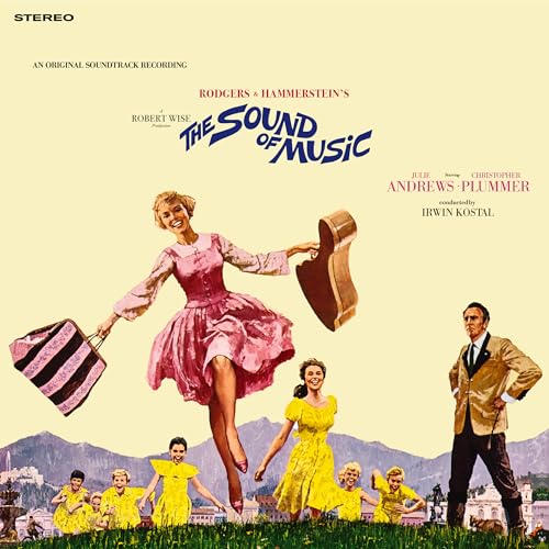 CD cover for "The Sound of Music" featuring Julie Andrews and Christopher Plummer.