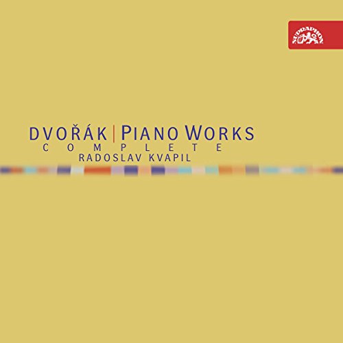 CD cover for Rodoslav Kvapil’s complete piano works, yellow background.