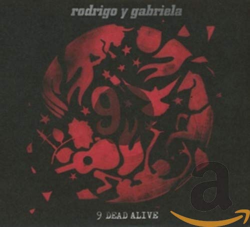 9 Dead Alive" CD cover with red abstract guitar shapes and text.