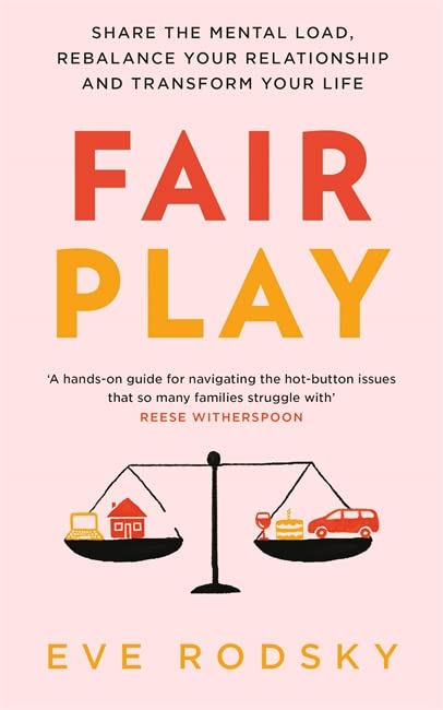 Book cover with red text "FAIR PLAY" and a balance scale illustration.