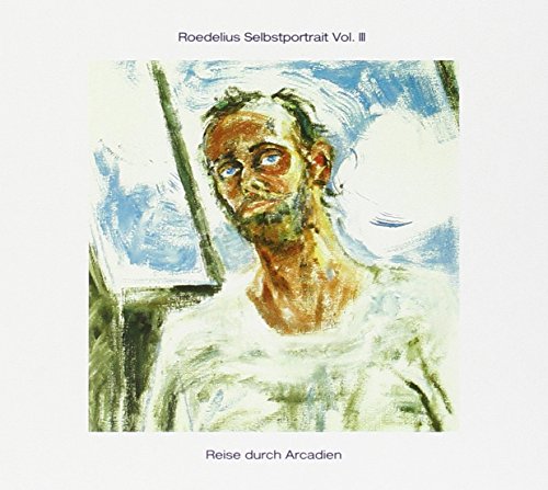A CD cover featuring a sketch of a man in white against a blue background.
