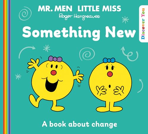 Mr. Men and Little Miss characters on a teal book cover.