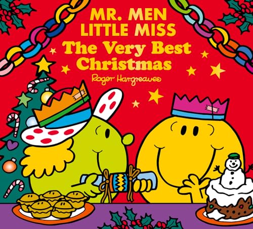 Mr. Men and Little Miss characters celebrate Christmas with festive decorations.