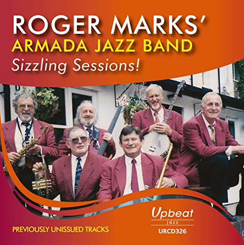 Roger Marks’ Armada Jazz Band CD cover featuring six musicians in suits.