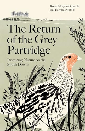 Book cover featuring an illustrated grey partridge and distant castle.