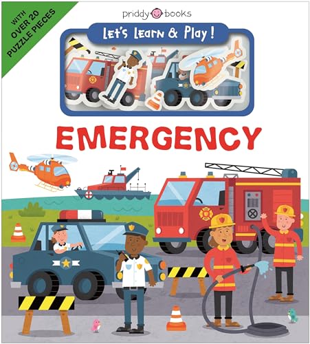 Children’s book cover featuring emergency vehicles and first responders.