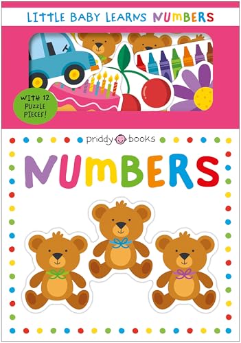 Children’s book cover with colorful illustrations of bears and numbers.