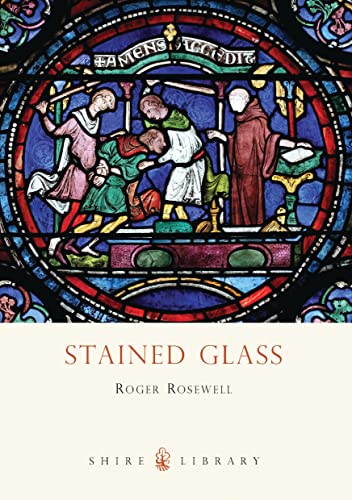 Book cover featuring a colorful medieval stained glass window scene.