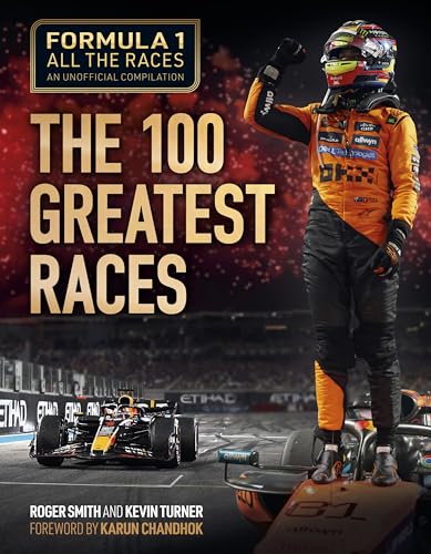 Book cover featuring a Formula 1 driver celebrating and an F1 car on track.