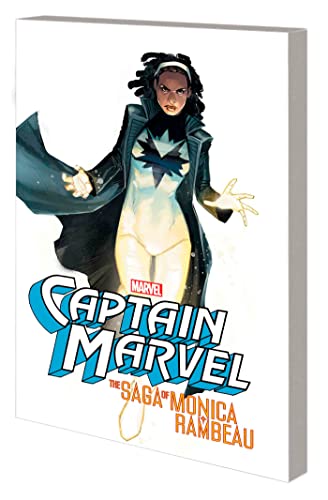 Book cover featuring Monica Rambeau as Captain Marvel in a dynamic pose.