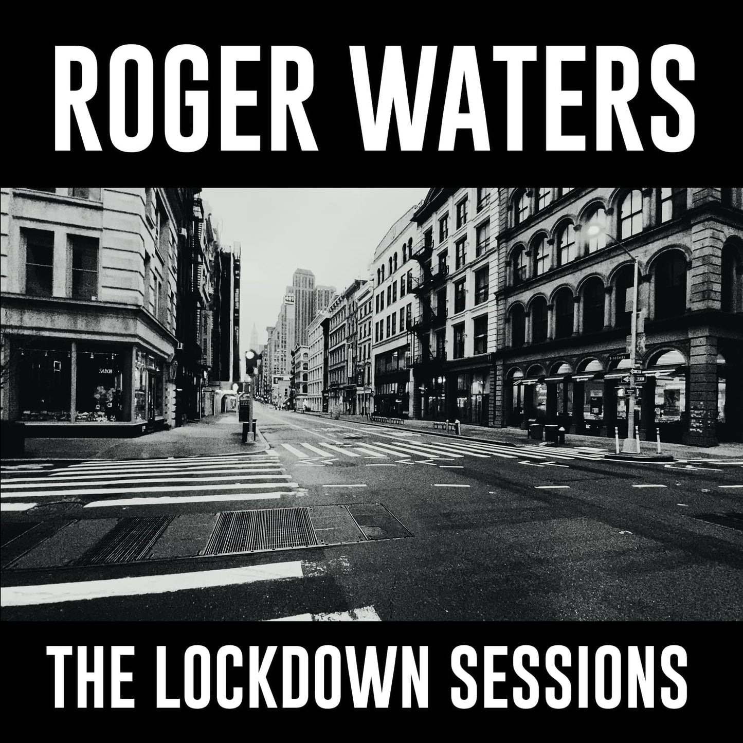 Roger Waters’ “The Lockdown Sessions” vinyl record with a city street image.
