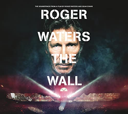 Roger Waters “The Wall” CD cover with portrait and crowd scene.