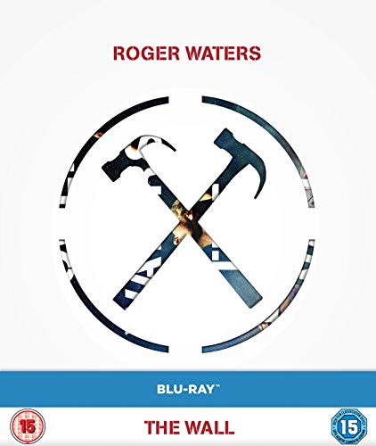 Roger Waters The Wall Blu-ray cover featuring a crossed hammers logo in a circle.