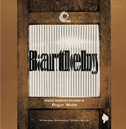 Vinyl record cover for "Bartleby" soundtrack by Roger Webb, brown and white.