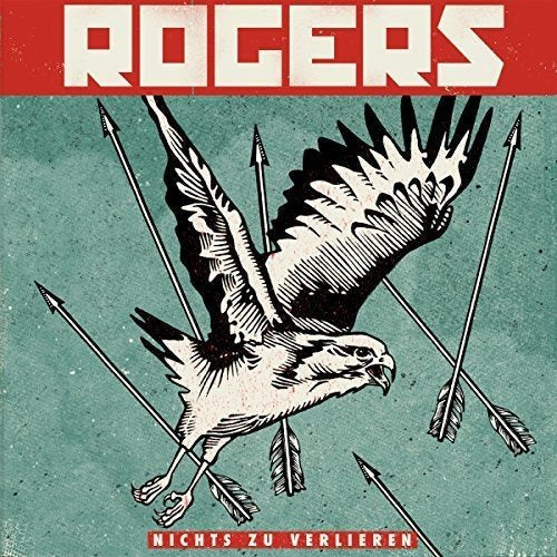 Rogers album cover: eagle pierced by arrows, teal background, red text.