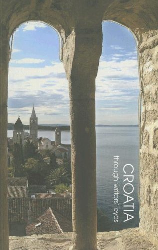 Book cover: arched stone frame views a coastal Croatian town.