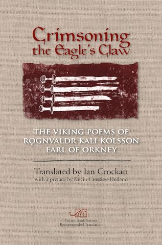 Book cover: "Crimsoning the Eagle's Claw" featuring swords and Viking poetry.