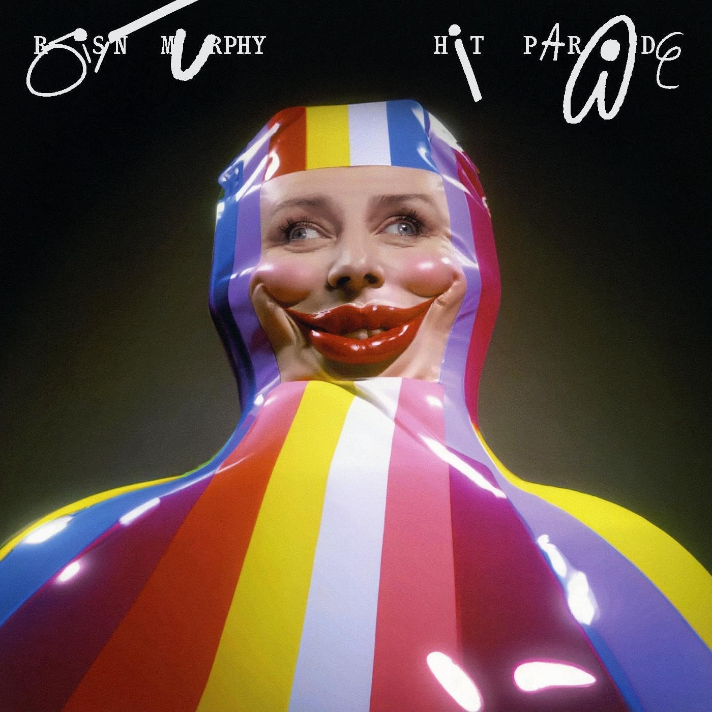 Róisín Murphy album cover featuring a woman in a colorful latex suit.